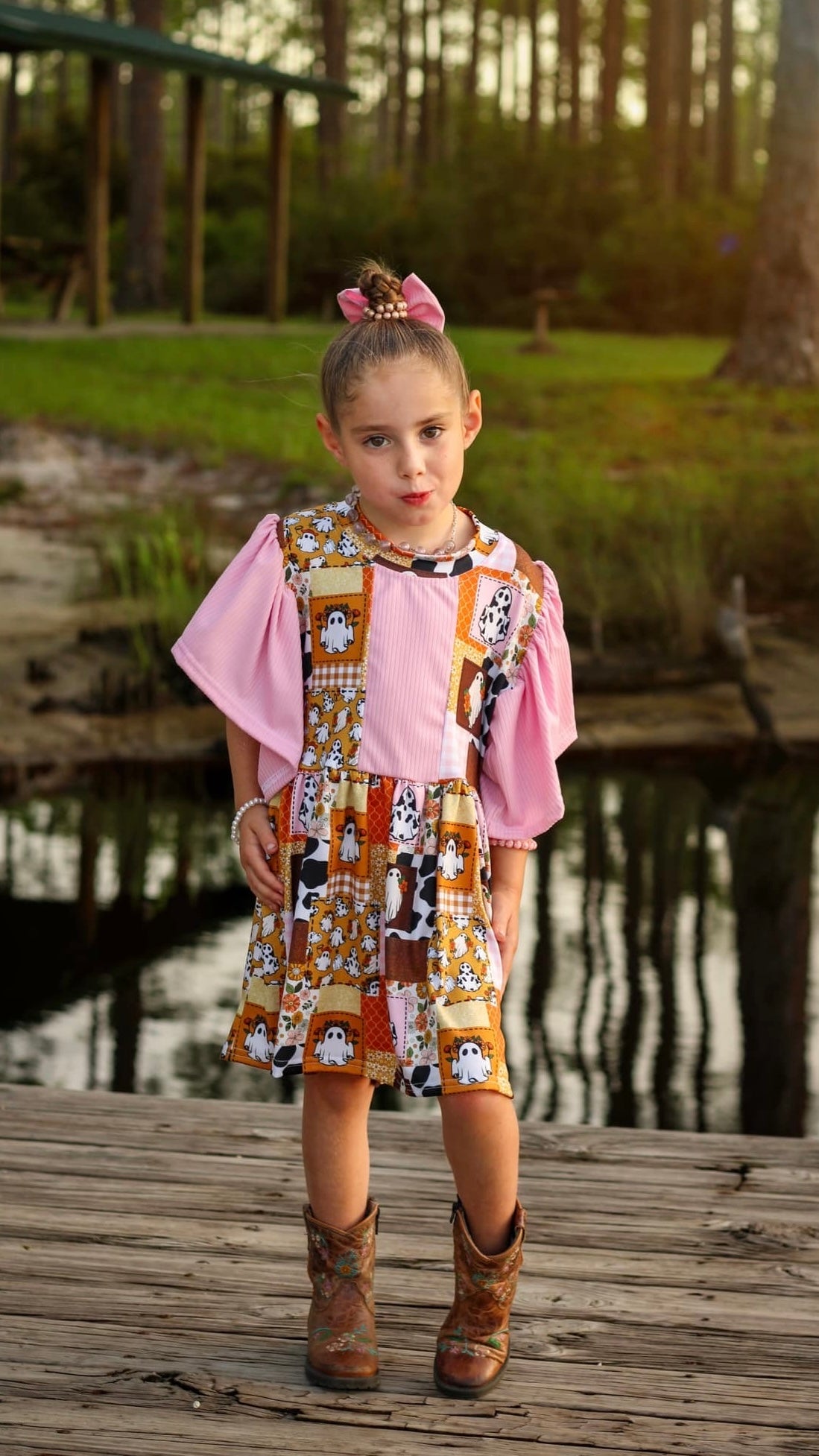 Western Spooky Ghost Mila Dress