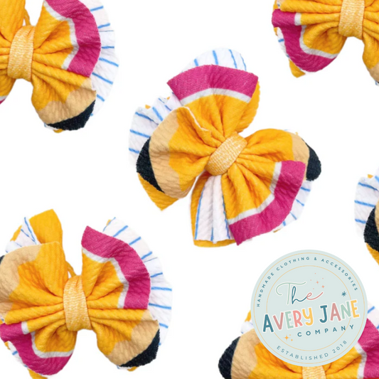 Pencil Ruffle bows