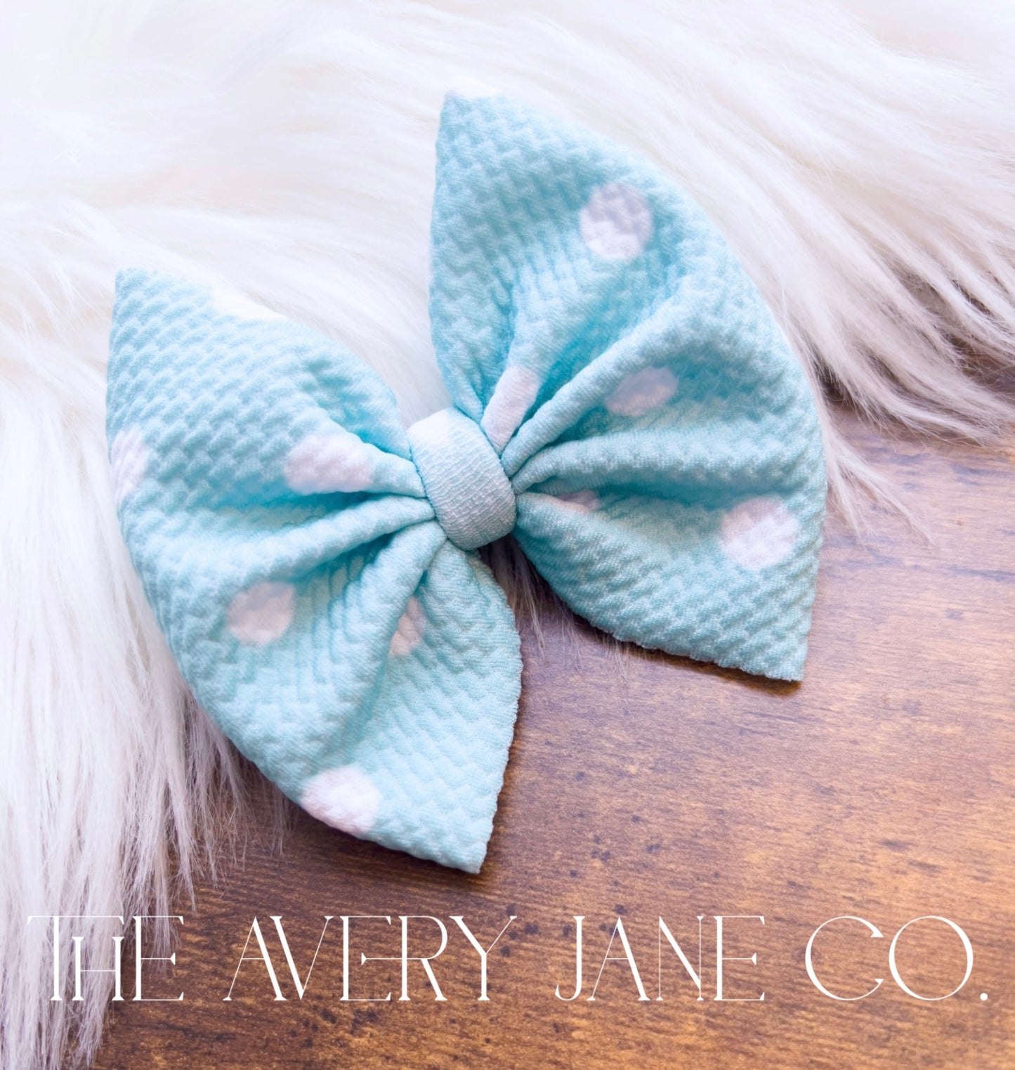 Mint Polka Dots
