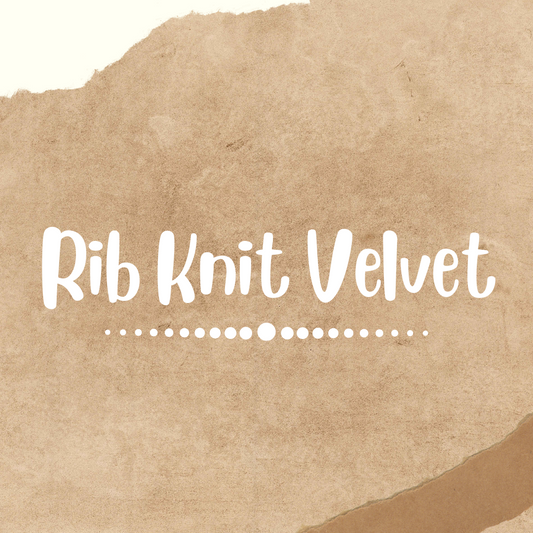 Solid Rib Velvet Bows