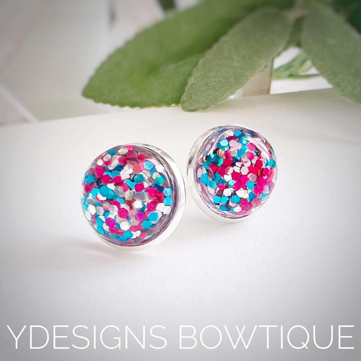 Confetti Party Cabochon Earrings