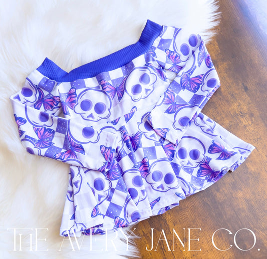 Purple Skulls - 2T