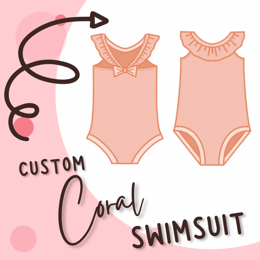 Custom Coral Swimsuit