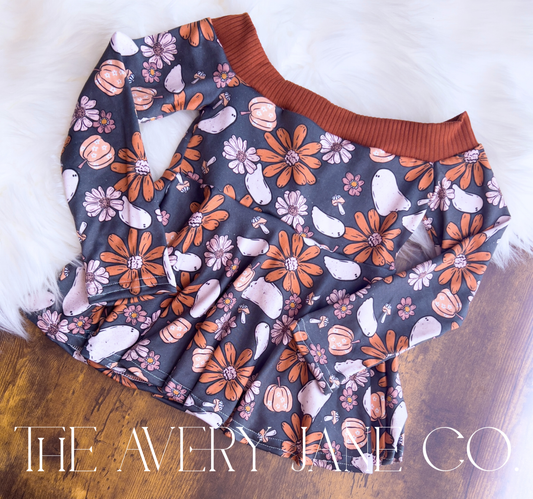 Ghostly Floral - 2T