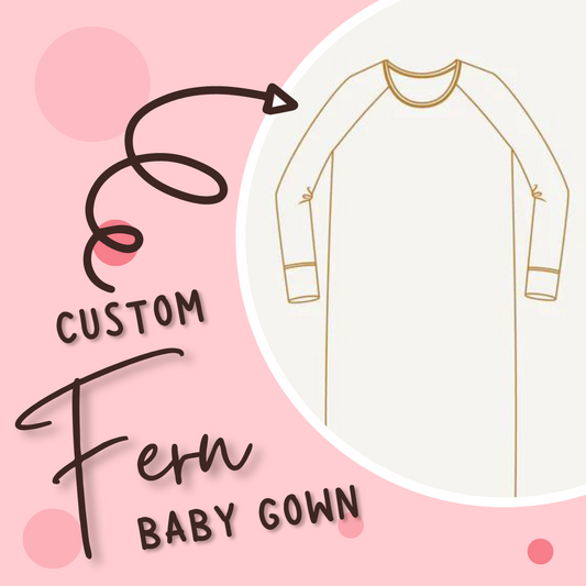 Custom Fern Baby Gown