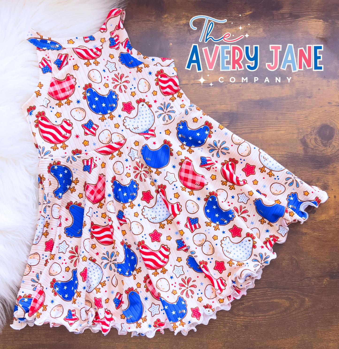 RWB Chickens - Quianna Tofino Dress