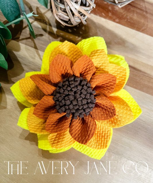 Ombré Sunflower Bow