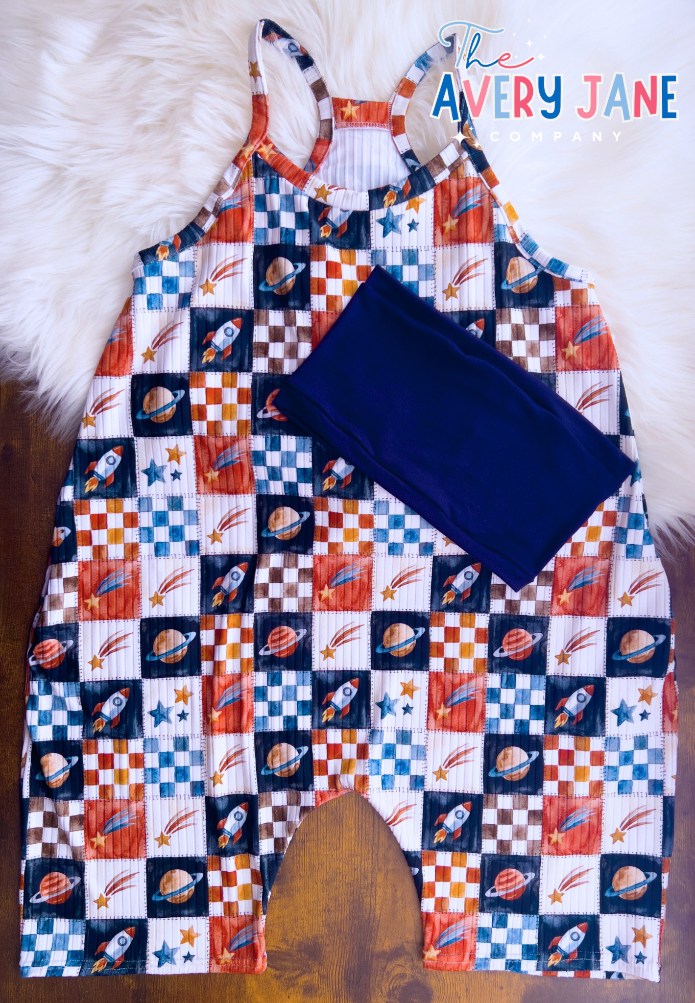 Patriotic Space - Terran Romper with Bandeau Top