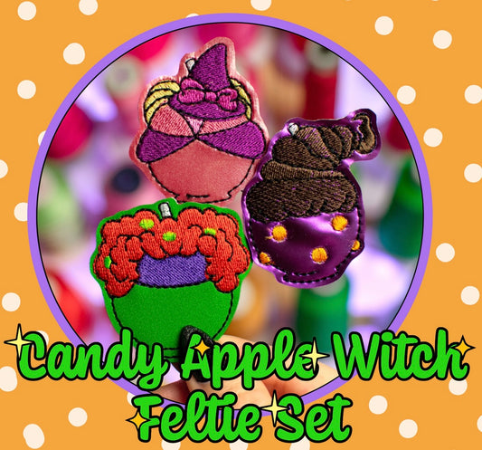 Witchy Apple Feltie Set