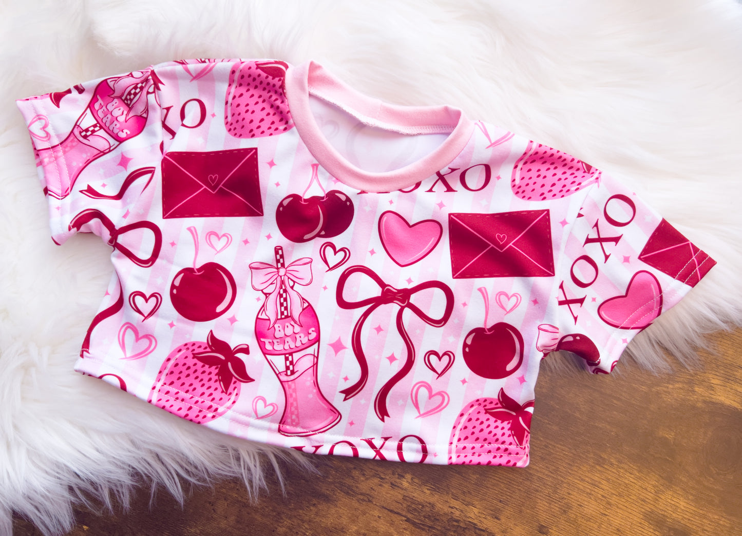 XOXO Soda Pop - Dallyn Modest Crop Tee