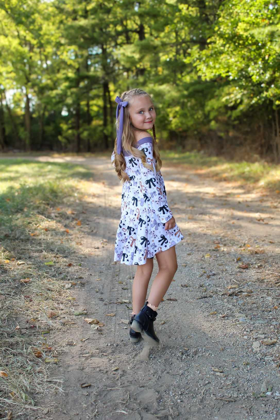 Spooky Bows Hibiscus Dress