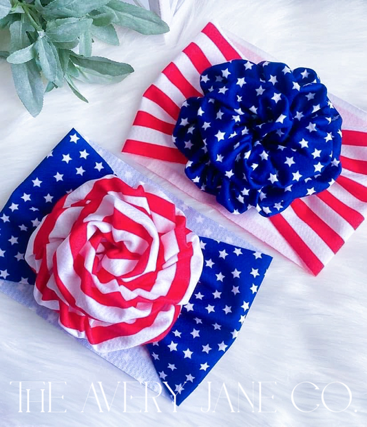 Stars and Stripes Rose Wrap