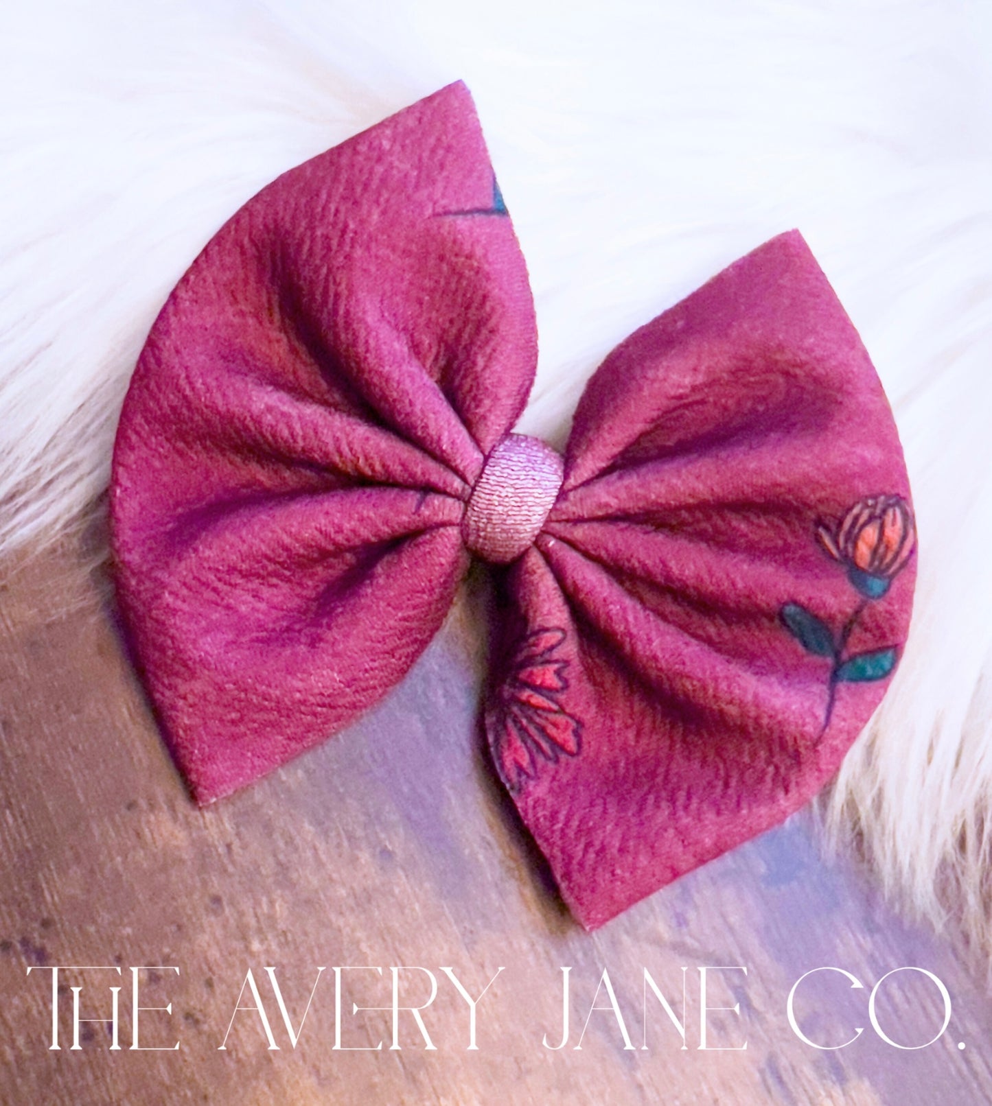 Burgundy Petite Floral