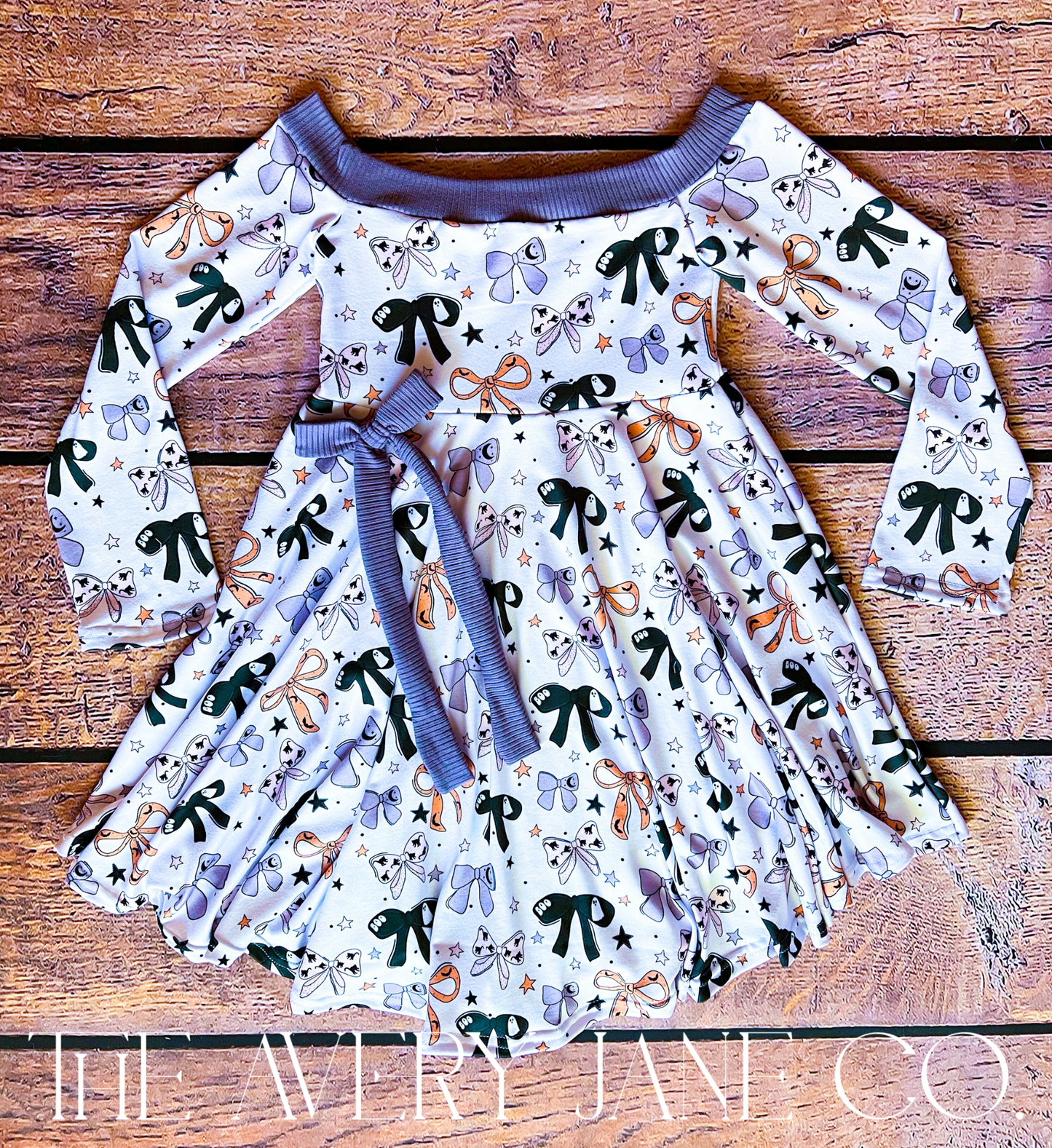 Spooky Bows Hibiscus Dress