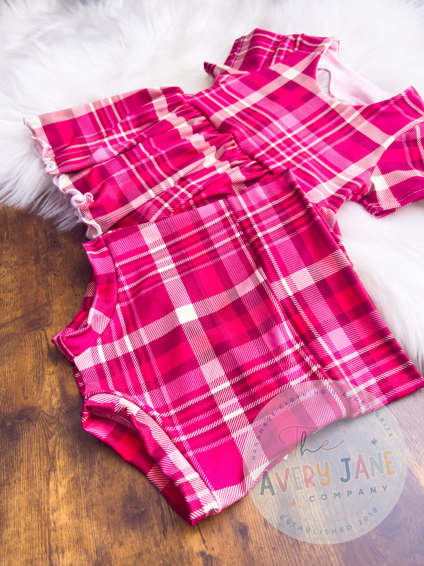 Sweetheart Plaid - Yvonne Peplum & Bummie Set