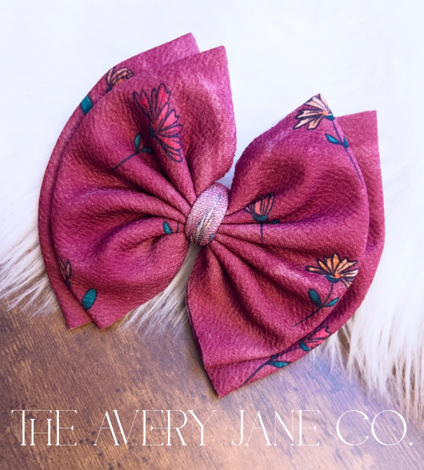 Burgundy Petite Floral