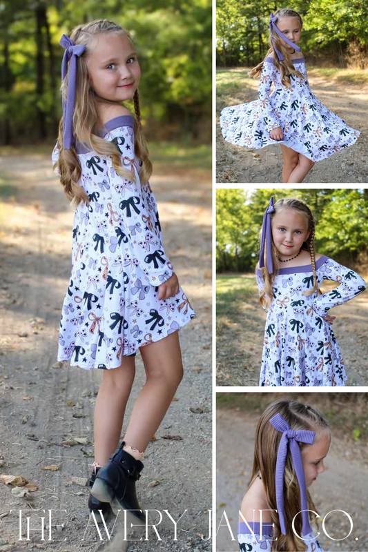 Spooky Bows Hibiscus Dress