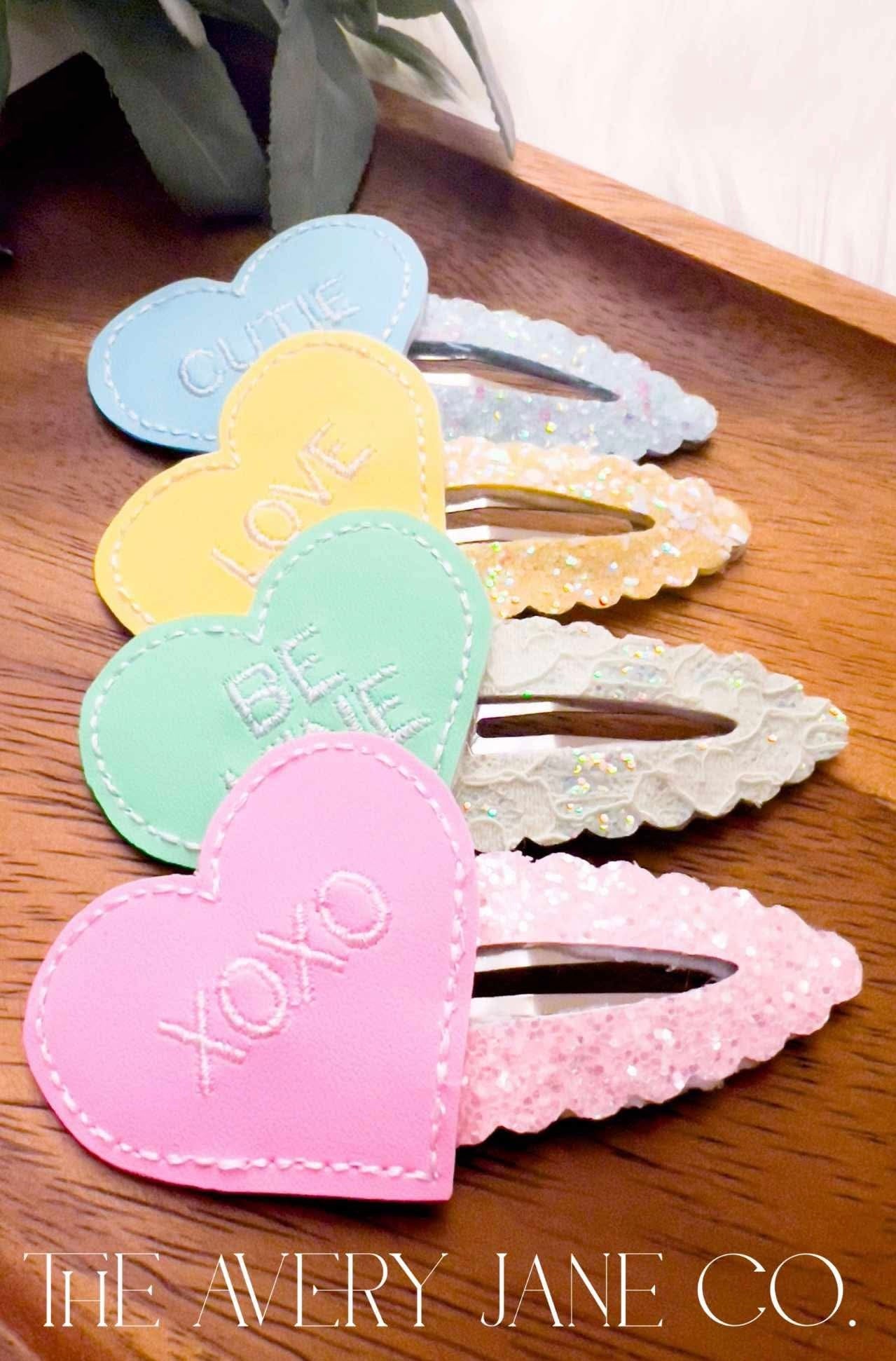 Conversation Heart Snap Clip Bundle