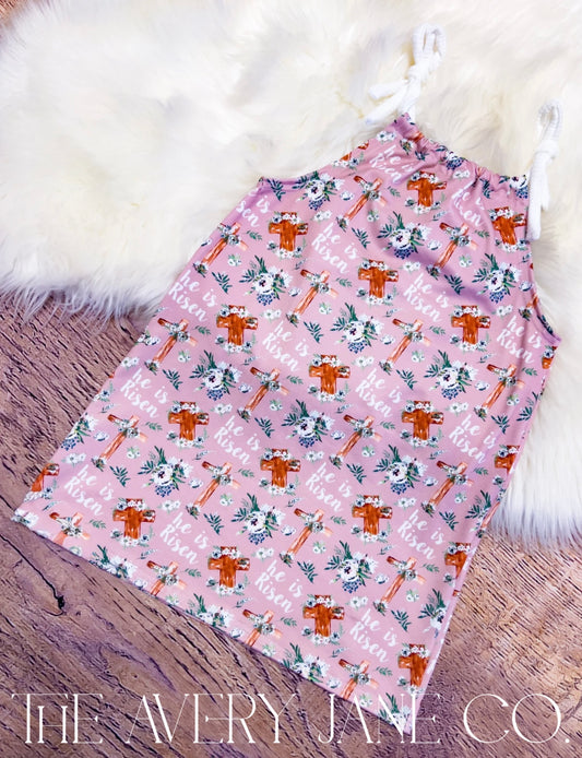 He is Risen Wren Dress - 5T