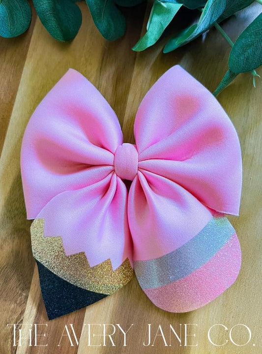 Pink Pencil Bow