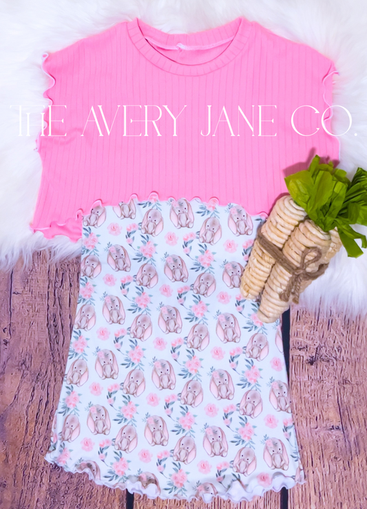 Sweet Floral Bunny Jase Dress and Honey Top