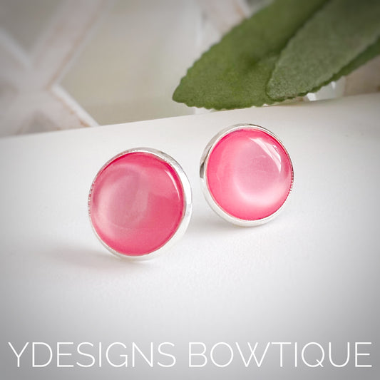 Pink Catseye Earrings