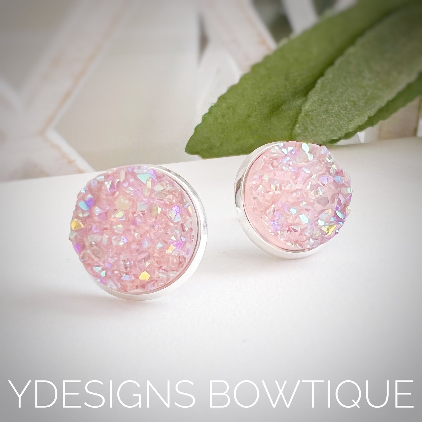 Ballet Faux Druzy Earrings